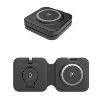 Produk terlaris 2025 adaptor pengisi daya ponsel Usbc pengisi daya Cepat 15W 3in1 pengisi daya magnetik nirkabel dengan kabel Usbc
