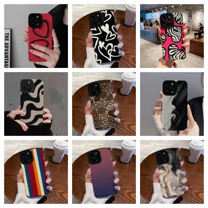 INS Style Painting Mobile Phone Case For Iphone 15 Pro Multiple Patterns Luxury Phone Case For IPhone15 14 13 12 11