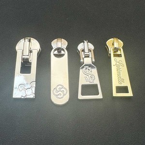 Consen Atacado Logotipo Personalizado Marca Gravado Raise Gold Silver Hoodie Metal <span class=keywords><strong>Zipper</strong></span> Puller para Saco De Roupas - Product Image 4