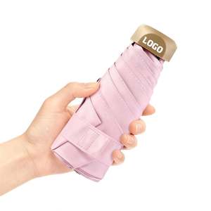 WSY495 Parapluie de poche pliable de petite taille avec logo personnalisé UV de haute qualité, vente en gros - Product Image 1