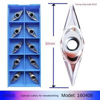 35-Degree Diamond-Shaped Wood Turning Inserts VCGT160402-MG 160404-MG Blade HRC 45-100 Special Inserts for CNC Lathe