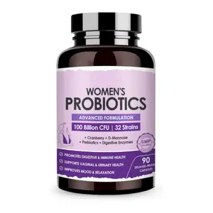 Organic Probiotics Capsule for Women Weight loss Supplement 100 Billions CFU Probiotic Capsules Improve Digestive Immune System