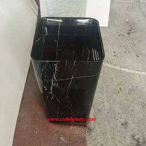 Lavabo Ovalado de Mármol Irregular Moderno con Desagüe Fácil de Limpiar para Baño - Product Image 3