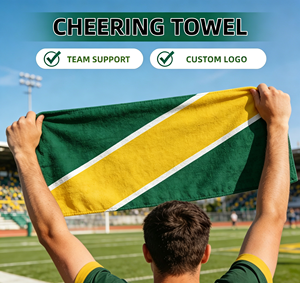 Custom Printed Microfiber Rally Towel Special Shaped Hand Towel for Sports Club Fan Merchandise Promotional Gifts - Product Image 1