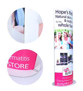 Dễ Dàng Lắp Ráp Totem Cutouts Tông <span class=keywords><strong>Standee</strong></span> Hiển Thị Quảng Cáo Cho Sản Phẩm Chăm Sóc Da - Product Image 6