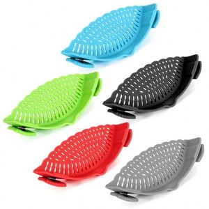 Factory Grade Silicone Food Strainer Fits All Pots and Dishwasher Safe for Rice Washer Pot Edge Drain Filter Water Baffle - Product Image 2