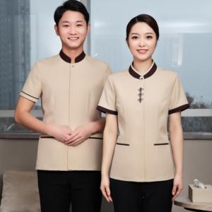 Chất lượng hàng đầu uniformes de vệ sinh cho nam giới với màu sắc tương phản vệ sinh đồng phục cho phụ nữ làm sạch - Product Image 3