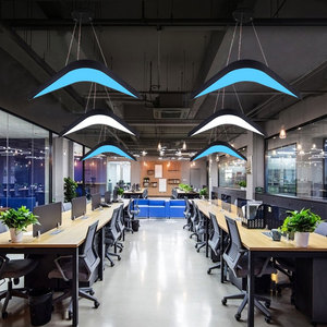 Lampu langit-langit LED minimalis Modern, lampu gantung bentuk V, lampu liontin linier untuk Pencahayaan Kantor Gym dengan desain panah - Product Image 3