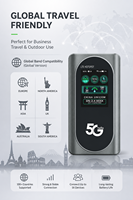 Point d'accès mobile sans fil 5G CPE M2D avec écran couleur LCD intelligent, batterie 4400 mAh, prend en charge plusieurs bandes 5G 4G, OEM ODM