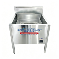 Friteuse verticale double température 65L avec affichage numérique et contrôle de la température – Équipement de restauration commerciale pour hôtels – Vente en gros en ligne