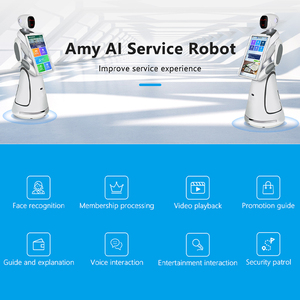 Cao cấp ai dịch vụ tiếp nhận lời chào Robot thông minh tương tác bằng giọng nói 21.5 "Màn hình tự trị tránh chướng ngại vật - Product Image 2
