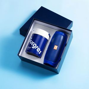 Taza de Café de Alta Calidad al por Mayor, Botella de Agua de Acero Inoxidable 316 con Altavoz 2 en 1, Juego de Regalo Corporativo de Año Nuevo con Logotipo - Product Image 1
