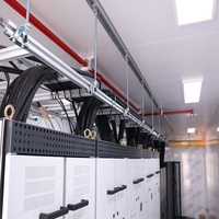 Conteneur de centre de données IA à succès pour les interventions en cas de catastrophe, refroidissement en ligne, rack de serveur 8 GPU, 600 mm, 480 V, 60 Hz, solution clé en main