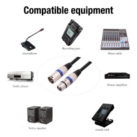 Personnalisation Câble de micro XLR mâle à 3 broches XLR femelle Câble de rallonge de microphone XLR mâle à femelle pour microphone audio