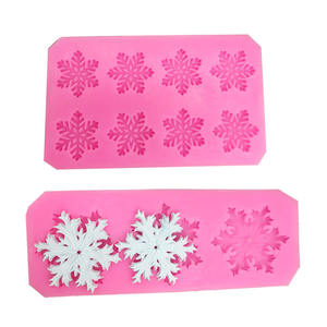 Molde <span class=keywords><strong>de</strong></span> <span class=keywords><strong>Fondant</strong></span> <span class=keywords><strong>de</strong></span> silicona para decoración <span class=keywords><strong>de</strong></span> magdalenas, molde <span class=keywords><strong>de</strong></span> copos <span class=keywords><strong>de</strong></span> nieve en 3D para fiesta <span class=keywords><strong>de</strong></span> invierno - Product Image 1