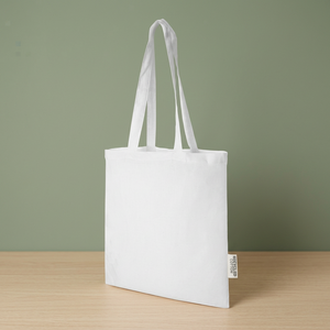 Bolsa Tote Madras Sin Marca de 7L, Modelo 120695-6, 140 G/m2, Algodón Reciclado Ecológico, Impresión por Transferencia de Calor, Uso Diario, para Alimentos - Product Image 3