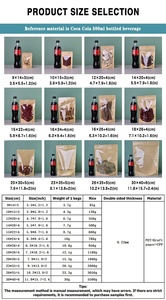 12*20 + 4cm nâu kraft đứng lên túi túi với một bên rõ ràng cửa sổ Nắp kéo túi Zip khóa giấy bao bì thực phẩm Túi - Product Image 6