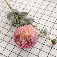 Bunga Dahlia Buatan YM, Buket Dahlia Sutra Imitasi, Sentuhan Asli, Dekoratif untuk Pernikahan, Rumah, Pesta, Dekorasi Acara, Pemasok Grosir