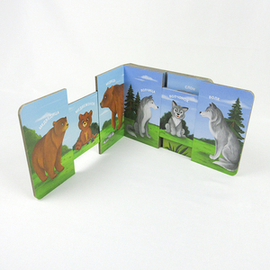 <span class=keywords><strong>Livre</strong></span> interactif à tirer et à glisser pour tout-petits - « Maman Papa Animaux Sauvages » Jouet éducatif sensoriel pour enfants - Product Image 4