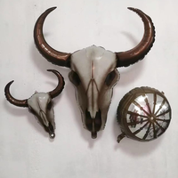 Ballons en Mylar CYmylar Western Cowboy Highland Cow Bull Skull Cowgirl Hat Boots pour décorations de fête sur le thème du Far West