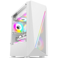 Pc Case Gaming Desktop Usb 3.0 Gaming Case Pc Computer Accessories Gabinet Gamer Mid Tower Gaming Case With Side Panel Window