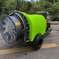 Pulverizador de Servicio Pesado con Control Remoto 4WD, Tipo Gatillo Accionado por Aire para Aplicación de Pesticidas Agrícolas en Huertos y Viñedos