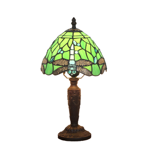 8'' Dia20CM H36CM Stained Glass Bar Restaurant Bedroom Bedside Small <strong>Table</strong> Lamp European American <strong>Dressing</strong> <strong>Table</strong> <strong>Lighting</strong> - Product Image 3