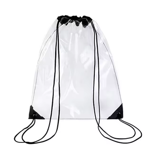 Bolsas Transparentes con Cordón Ajustable, para Estadio, Deportes, Gimnasio, Natación, Mochila Impermeable de PVC, Bolsa Transparente con Cordón para Playa - Product Image 2