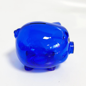 Transparent Piggy Bank Pig Shape Blue Color <b>Large</b> Capacity Money <b>Box</b> For Children <b>Gift</b> Ornament - Product Image 2
