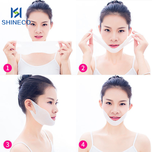แผ่นแปะคางบนใบหน้ารูปตัววีสติกเกอร์กระชับรูปร่างแบบเข้มข้นสำหรับความละเอียดขากรรไกรและการดูแลใบหน้าให้ผอมเพรียว - Product Image 2