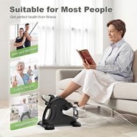 Bicicleta de Ejercicio Portátil para Rehabilitación de Brazos y Piernas, Mini Bicicleta Estática para Entrenamiento en Casa con Estabilidad Mejorada