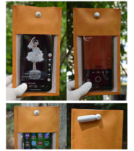 กระเป๋าโทรศัพท์มือถือหนัง PU ใช้ซ้ำได้กันกล้องไม่อนุญาตให้ถ่ายภาพวิดีโอได้ - Product Image 3