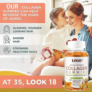 Gomitas de Colágeno con Proteína Multivitamínica Omega 3 para la Piel y el Cabello, con Biotina, Veganas, Halal, para Adultos, OEM/ODM, 60 Unidades - Product Image 2