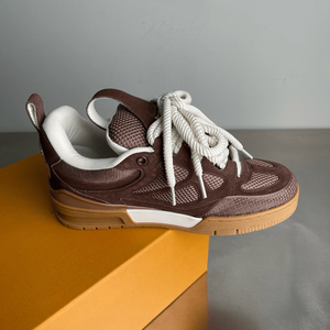 Trainer Chunky Lace Up Casual <b>Sneakers</b> with Mesh Vents and Supportive Heel Counter Versatile Footwear for Daily Errands - Product Image 6