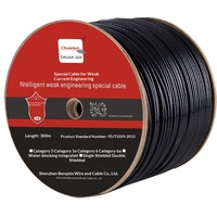 Cable Ethernet Cat5e para Exteriores, Impermeable, 8 Núcleos, 23AWG, UTP, 305m, Cobre Libre de Oxígeno, Par Trenzado