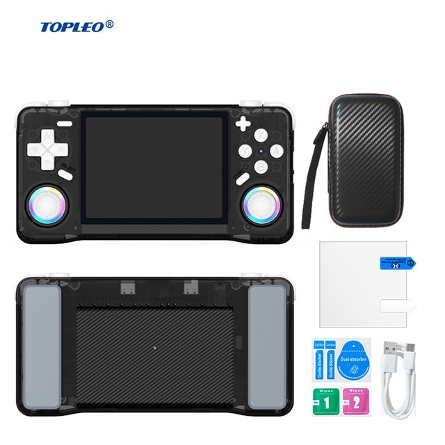 Topleo Emulator Handheld Game Players Wireless Gaming Console for Kids Xf35h Cheap Retro Handheld 4k Video Game Console