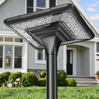 Lampe solaire tout-en-un LED commerciale CE efficace 50W pour rue et jardin, télécommande, rechargeable, étanche, 6000K, en fonte