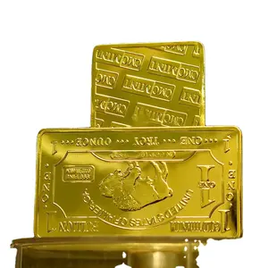Thiết Kế Tùy Chỉnh Đồng Xu Kim Loại Coin 1 Oz Mạ Vàng Titan Buffalo Bar Giá Của Titanium Bar Để Bán A119