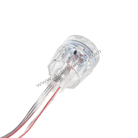 Personalizable 45mm impermeable DC24V LED punto luz PC lámpara cuerpo para ruedas de la fortuna y carrusel decoraciones Carnaval