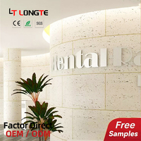 Revestimiento de Paneles de Pared de Piedra Flexible, Ecológico, Resistente a la Intemperie, Lámina de Chapa de Piedra Artificial, MCM Travertino