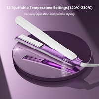 Plancha de Pelo Profesional de Plasma Infrarroja, Plancha Digital de Titanio con Calentamiento Rápido MCH, Herramienta de Salón, Venta al Por Mayor