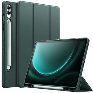 Per <span class=keywords><strong>Samsung</strong></span> <span class=keywords><strong>Galaxy</strong></span> case tap <span class=keywords><strong>Tab</strong></span> S9 FE/S9 FE Plus 12.4 pollici supporto Tablet <span class=keywords><strong>Cover</strong></span> Tri-Fold TPU con Slot pennilo - Product Image 1