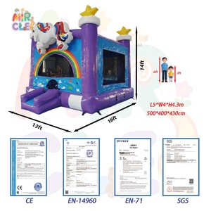 Castillo Inflable Comercial para Niños, Castillo Inflable Personalizado con Diseño <span class=keywords><strong>de</strong></span> Unicornio, Brincolines Inflables para Fiestas - Product Image 5