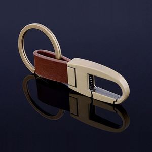 Fashion <b>Personalized</b> Men Leather Key Chain Custom Creative Customized logo Metal Car Keychain <b>Keychains</b> Keyring - Product Image 6