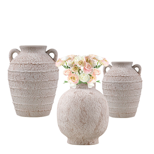 Redeco <span class=keywords><strong>2023</strong></span> diseño de arte superficie irregular florero de boda jarrón de cerámica para decoración del hogar - Product Image 1