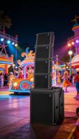 Haut-parleur à source ponctuelle GT-10 + Caisson de basses GT-15SUB de 15 pouces |   Système de sonorisation professionnel PA Line Array pour spectacles en direct