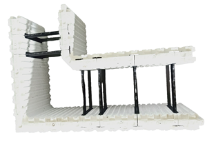 Forme in calcestruzzo isolate ad alta resistenza (ICF) -blocchi modulari ad incastro/fondotinta | Resistente al fuoco e all'umidità - Product Image 5