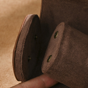 Estuche de Reloj Individual Ando Bag Vintage de Cuero Genuino, Caja de Almacenamiento de Reloj de Viaje de Piel de Vaca - Product Image 4