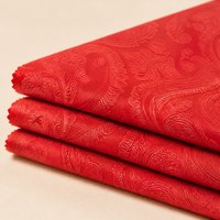 Tissu Velours Gaufré Paisley Direct Usine Écologique Respirant Anti-Plis 280gsm Poids Moyen pour Rideaux et Housses de Canapé Filles