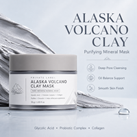 Masque Coréen ODM à l'Argile Volcanique 55g pour le Visage – Nettoyage Profond des Pores, Masque Minéral avec Acide Glycolique, Probiotiques et Collagène